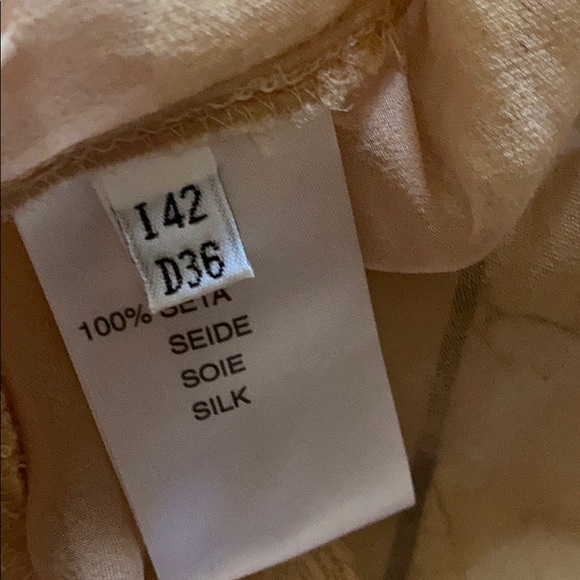 Blumarine silk antique lace rose 🌹 dress 42 - Picture 6 of 7